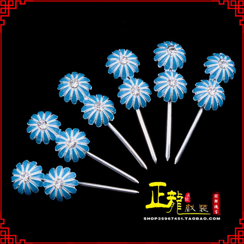 仙桃头面泡子旦角化妆头饰 仿点绸泡子