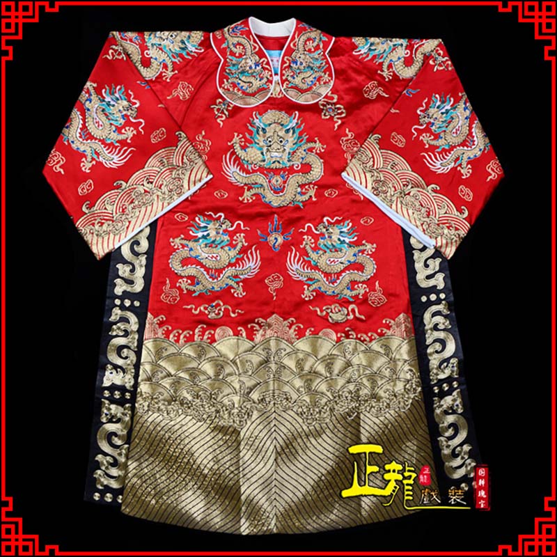 仙桃皇帝蟒袍全金八宝团龙蟒