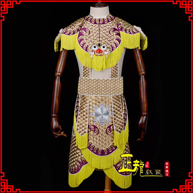 仙桃武将士兵云肩鱼鳞侉子